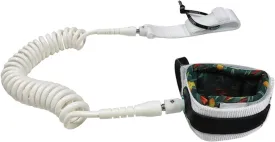 10FT/9FT 7MM Surfboard Leash SUP Coiled Leash SUP Paddle Webbing Paddle Board Surf Leg Rope(7mm 10ft a)