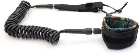 10FT/9FT 7MM Surfboard Leash SUP Coiled Leash SUP Paddle Webbing Paddle Board Surf Leg Rope(7mm 10ft b)