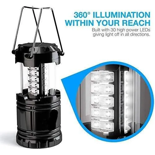 2 Pack LED Camping Lantern, Super Bright Portable Survival Lanterns