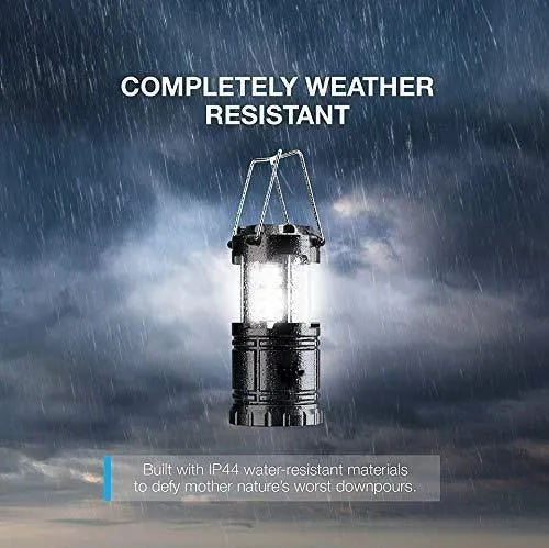 2 Pack LED Camping Lantern, Super Bright Portable Survival Lanterns
