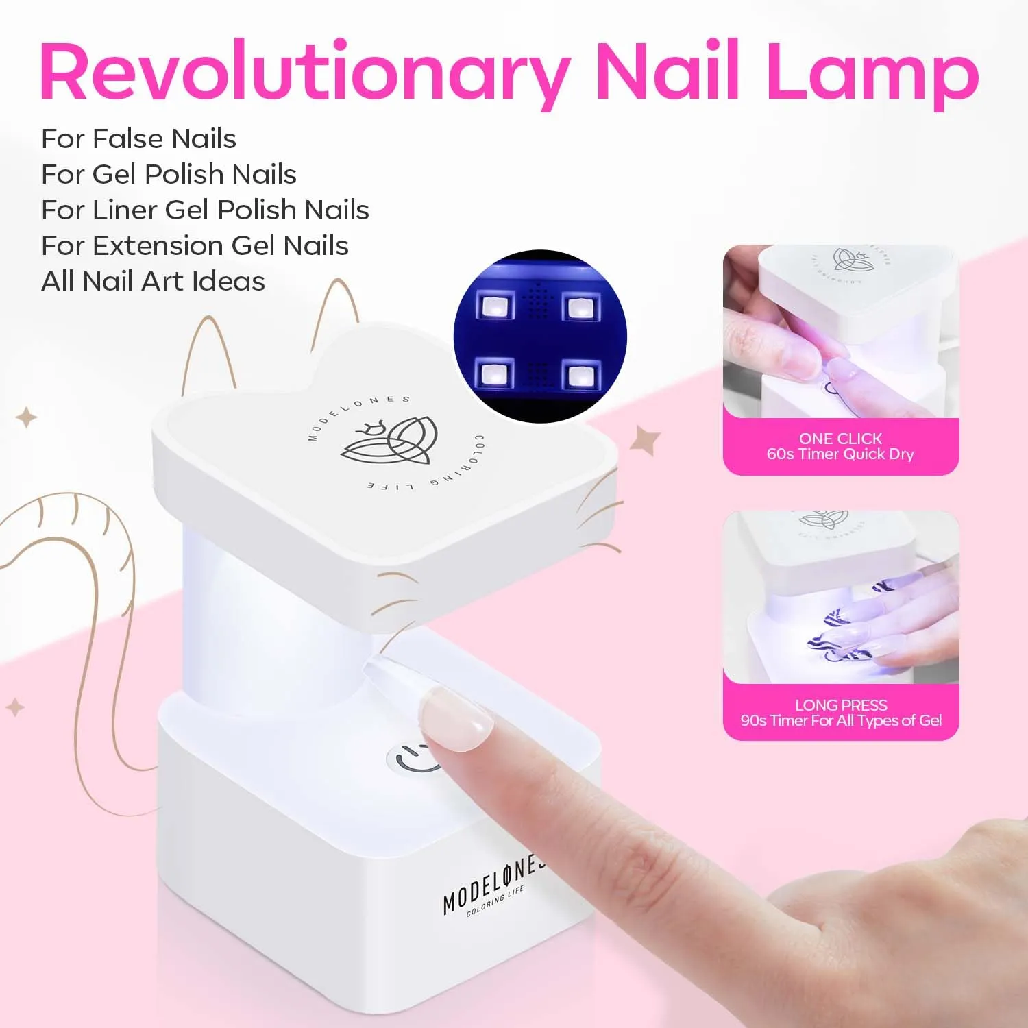 500Pcs Square Nail Art Tools All-In-One Kit