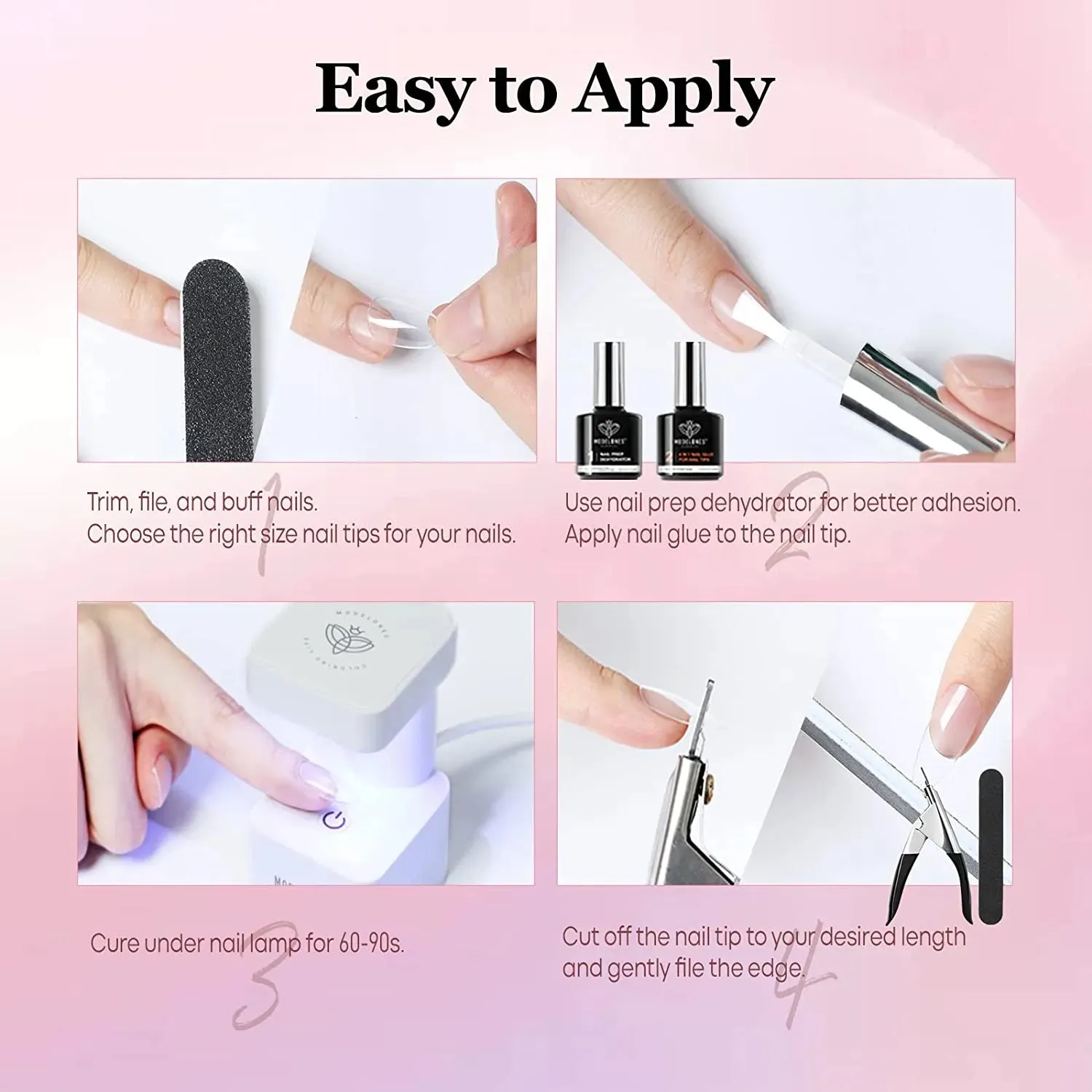 500Pcs Square Nail Art Tools All-In-One Kit