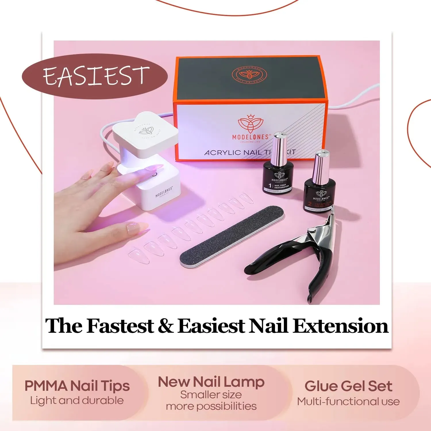 500Pcs Square Nail Art Tools All-In-One Kit