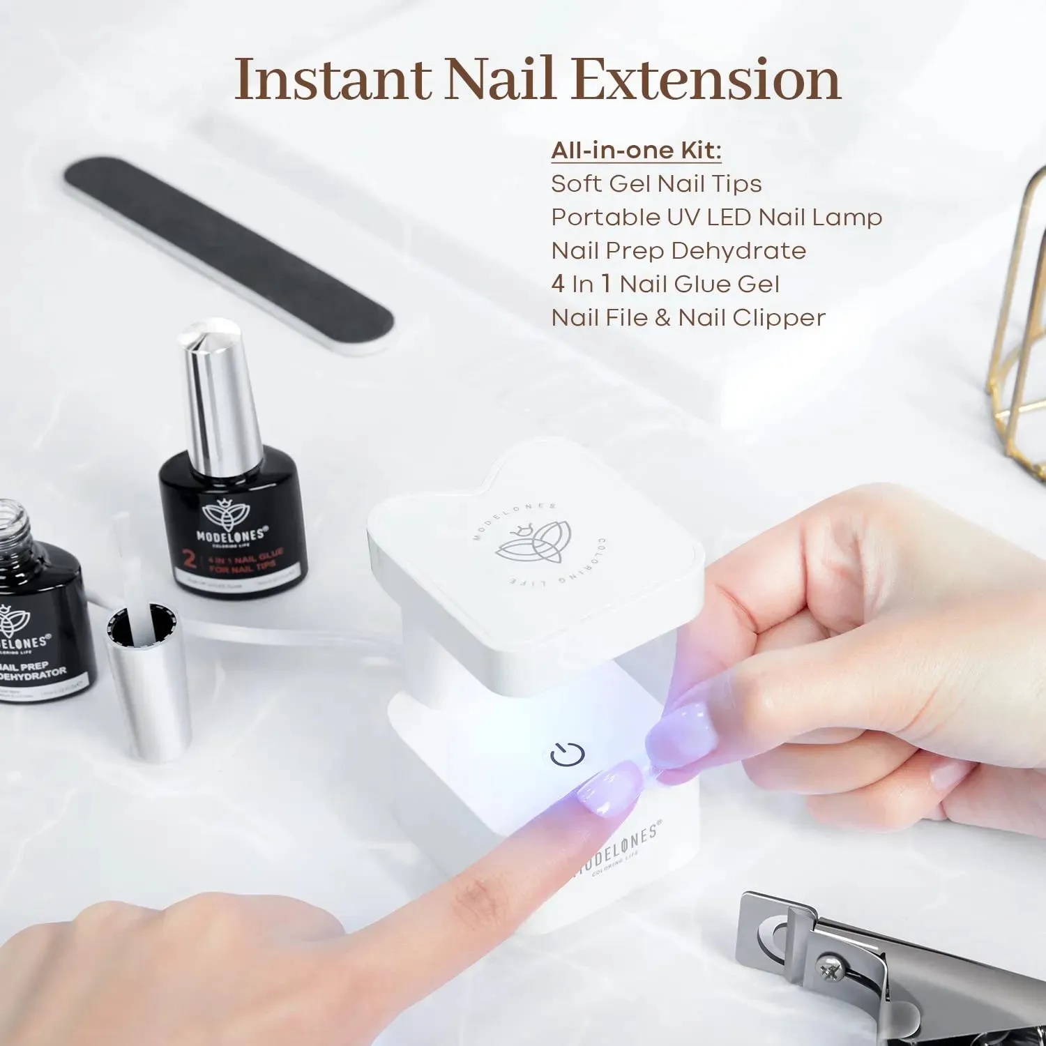 500Pcs Square Nail Art Tools All-In-One Kit