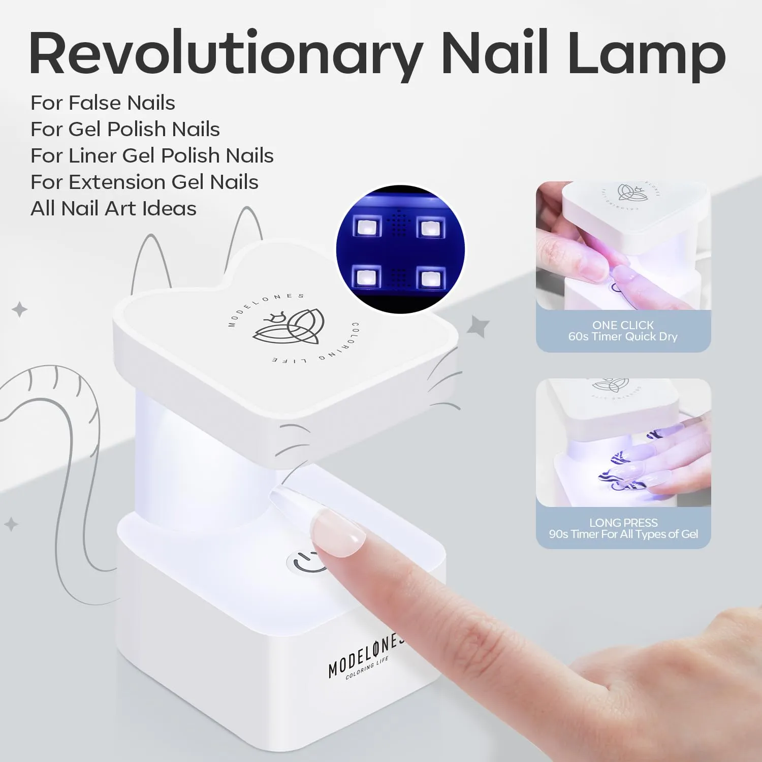 500Pcs Square Nail Art Tools All-In-One Kit