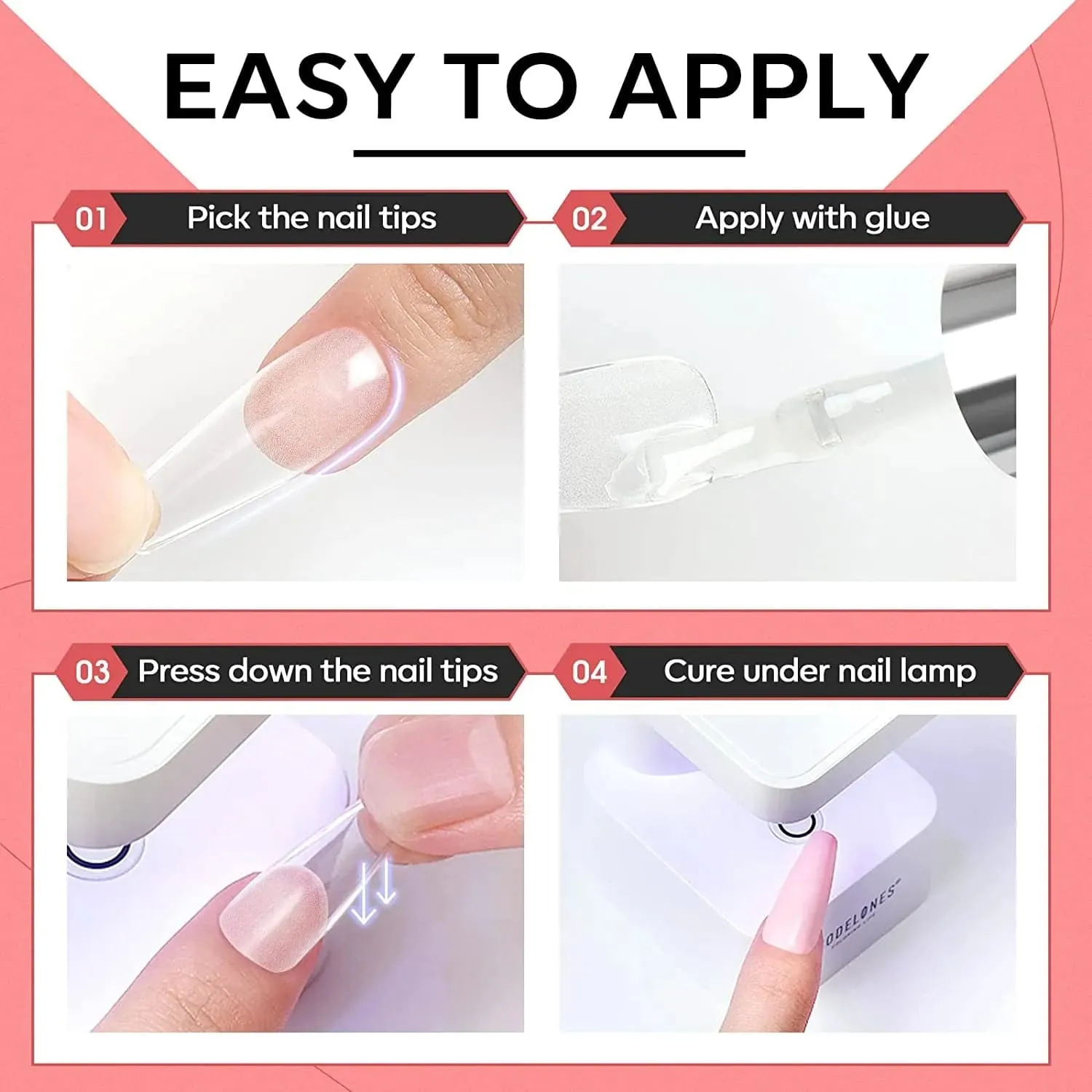 500Pcs Square Nail Art Tools All-In-One Kit