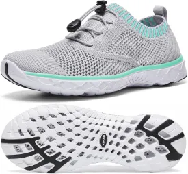 ALEADER Women's Lightweight Aqua Water Shoes Slip-on Quick Drying Swim Shoes