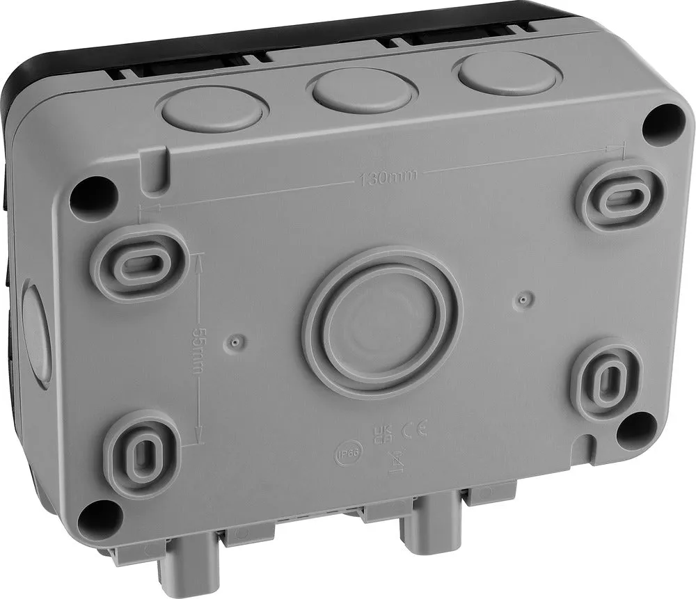 BG WP22WR-02 Weatherproof Nexus Storm 13A 2G Switched Socket with Wi-Fi Repeater