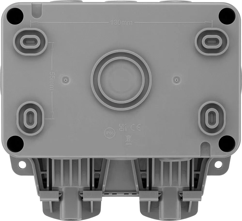 BG WP22WR-02 Weatherproof Nexus Storm 13A 2G Switched Socket with Wi-Fi Repeater
