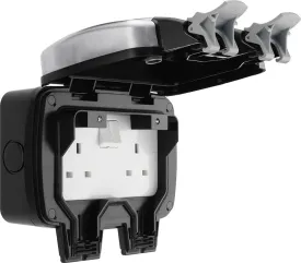 BG WPL22 Weatherproof Decorative 13A 2G DP Switched Socket