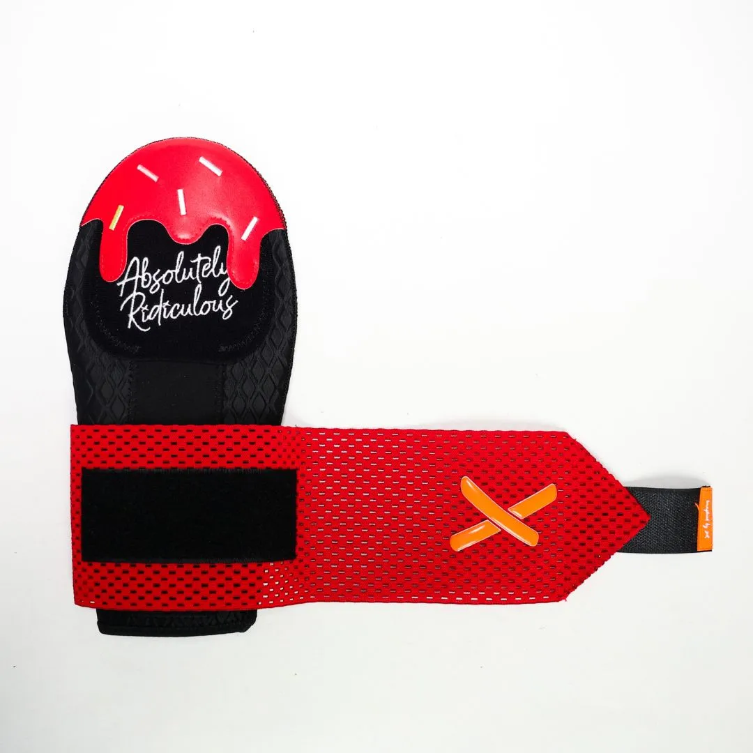 black cherry ice cream sliding mitt