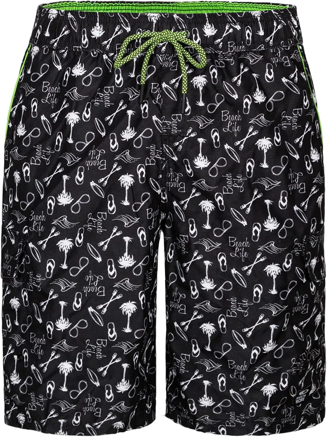 Board Shorts Men's, 22" Quick-Dry Swim Trunk with Mesh Liner, Cargo Style Bathing Suits