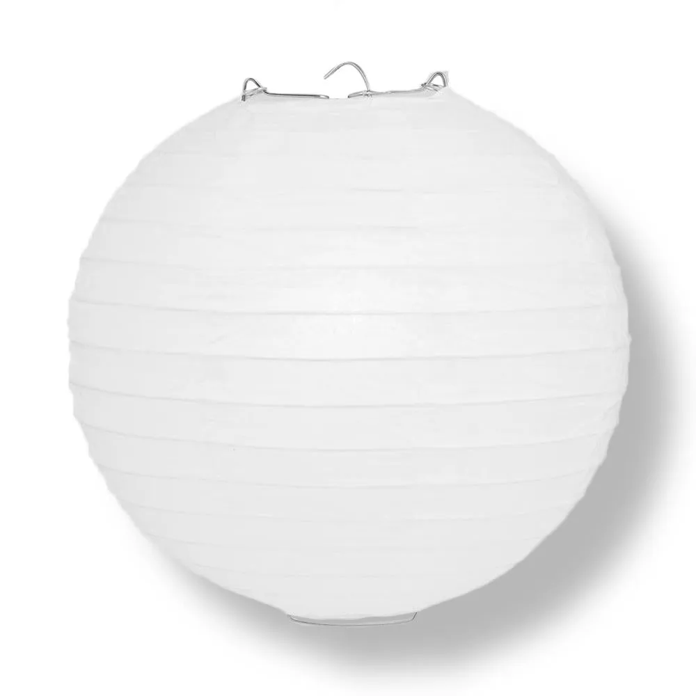 Connecticut College Basketball White, Navy Blue 14-inch Paper Lanterns 8pc Combo Party Pack
