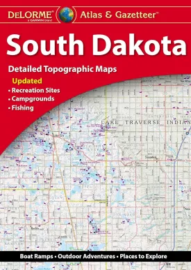 Delorme Atlas & Gazetteer South Dakota Paperback  September 1, 2022