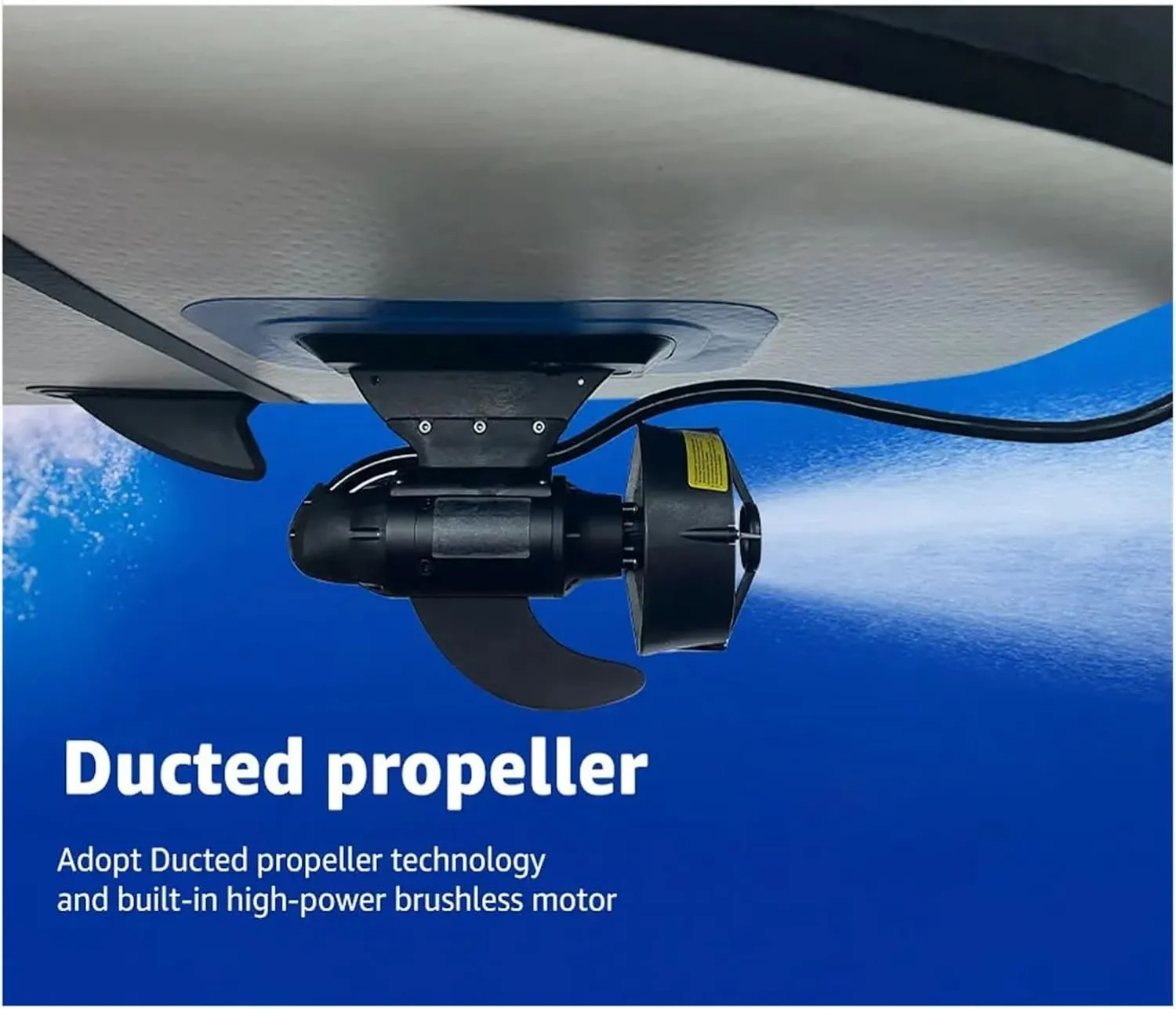 Electric Fish Fins for Paddle Surf Stand Up Paddle Board Underwater Brushless Motor with Battery Kayak Propeller for Inflatable,Paddle Boards,Fishing Boats