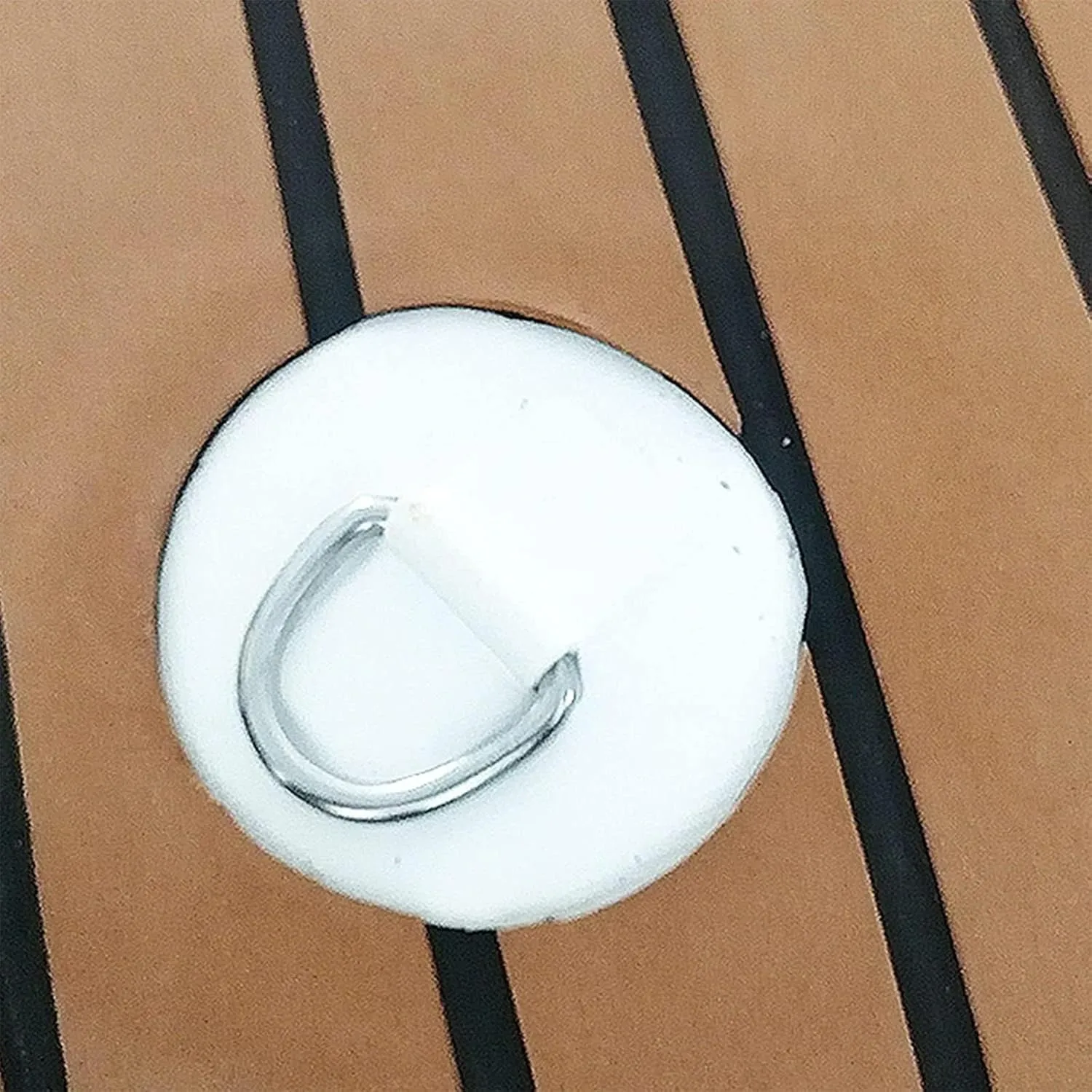 Floating Dock Water Platform Inflatable Raft Teak Inflatable Floating Platform/Foldable Floating Raft Portable Inflatable Floating Water Platform with Soft Ladder