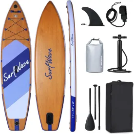 Inflatable Stand Up Paddle Board 11'X34 X6 for Beginners & Travel
