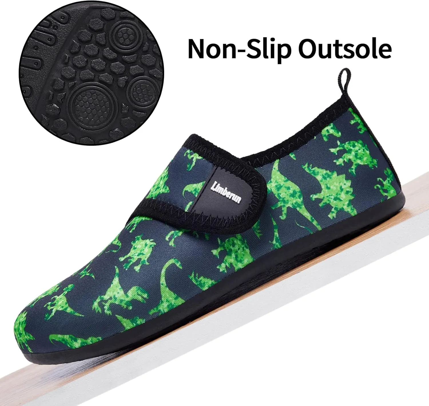 Limberun Water Shoes Kids Boys Girls Swim Aqua Sports Shoes Quick-Dry Barefoot Lightweight Pool Beach Non Slip Socks for Toddler Shoe