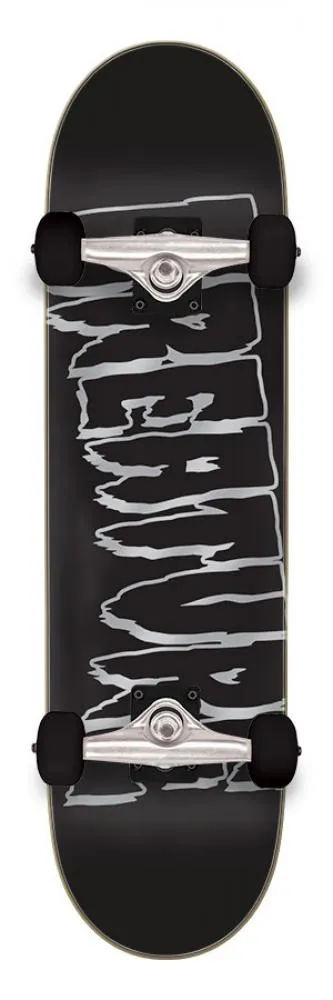 Logo Outline Metallic Large Sk8 Complete Skateboard 8.25