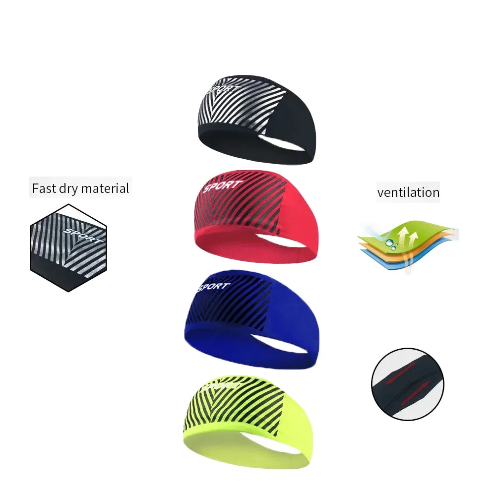 Moisture Wicking Active Headband For Sports, Workouts, Yoga & Running | Blue