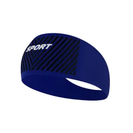 Moisture Wicking Active Headband For Sports, Workouts, Yoga & Running | Blue
