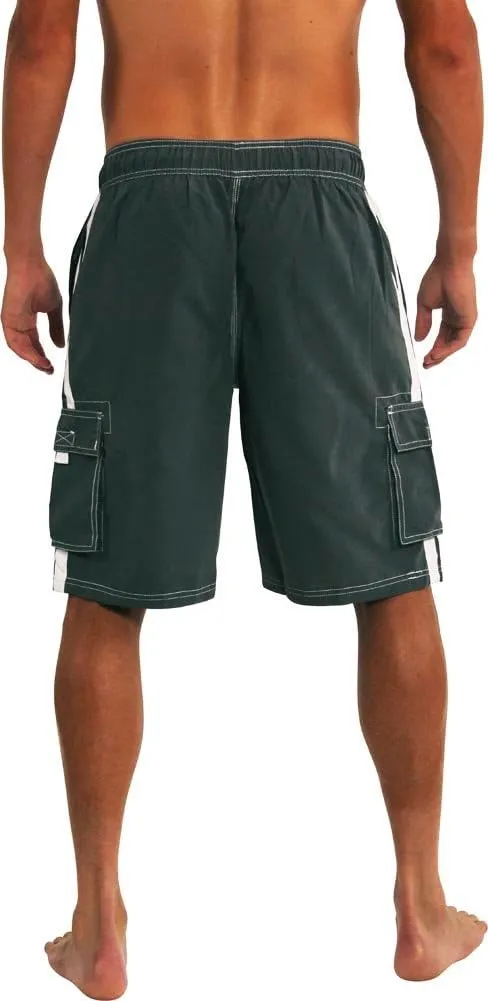 NORTY Mens Big Extended Size Swim Trunks - Mens Plus King Size Swimsuit Thru 5X