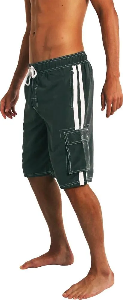 NORTY Mens Big Extended Size Swim Trunks - Mens Plus King Size Swimsuit Thru 5X