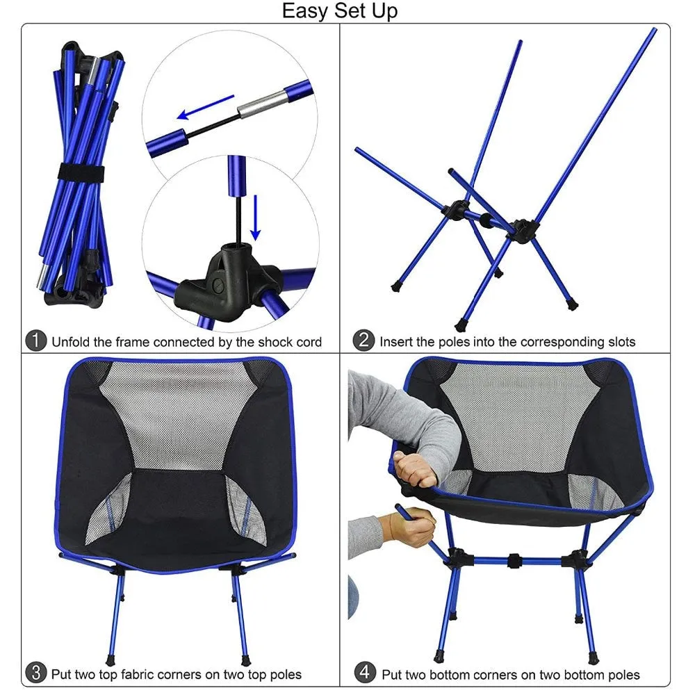 Outdoor Camping Fishing Folding Chair - Portable for Picnic, Garden, Beach, Travel, Office