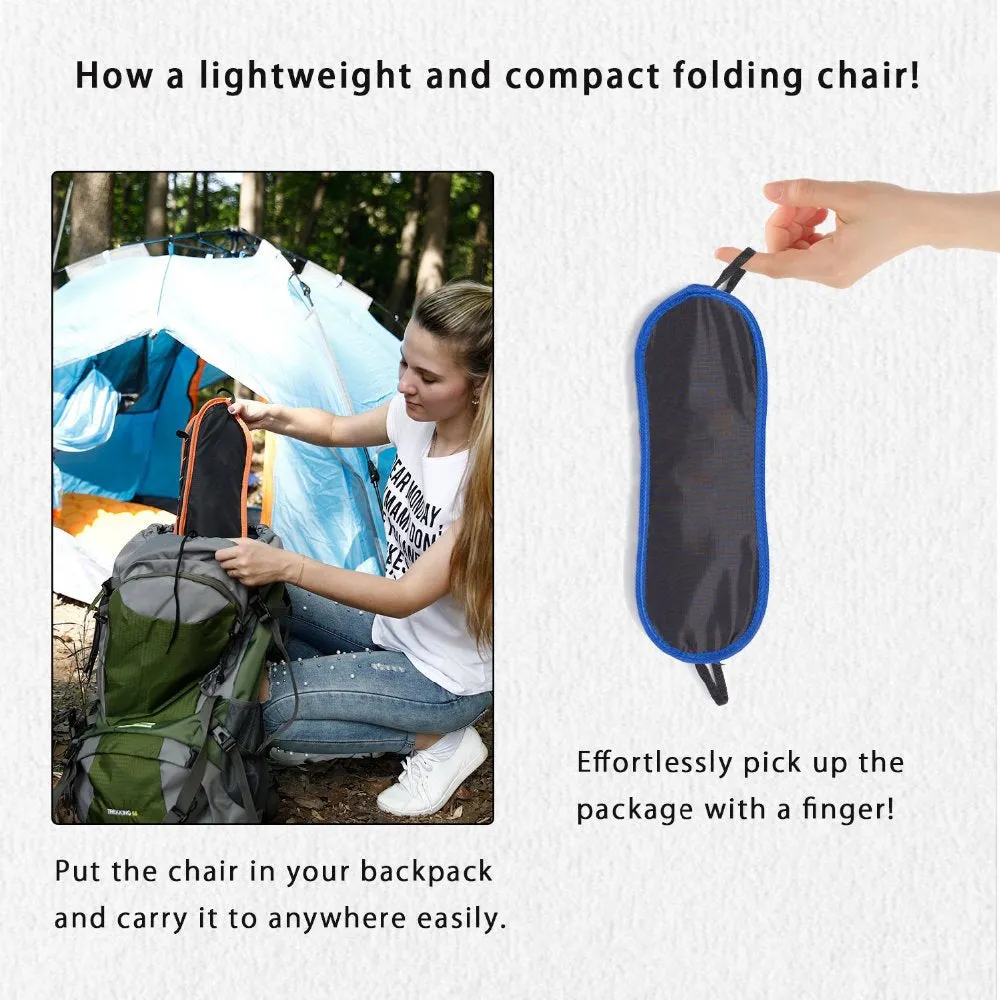 Outdoor Camping Fishing Folding Chair - Portable for Picnic, Garden, Beach, Travel, Office