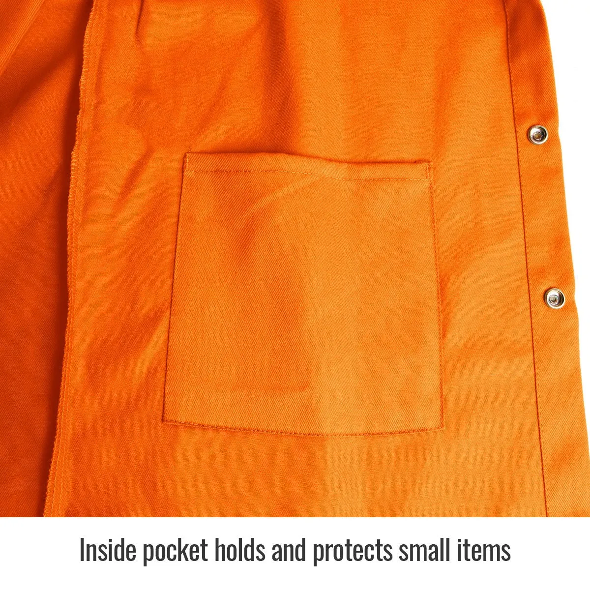 Revco Black Stallion 9oz Orange Safety Welding Jacket w/FR Reflective Tape (JF1012-OR)