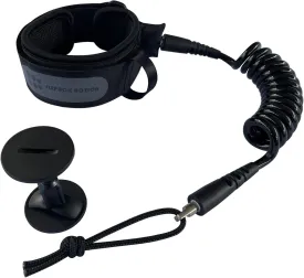 SIXPACK ACTION 4ft 7mm Coils Bicep Bodyboard Leash, Adjustable Bicep Cuff for Kids and Adults, Bicep Sized Approx 235mm-360mm