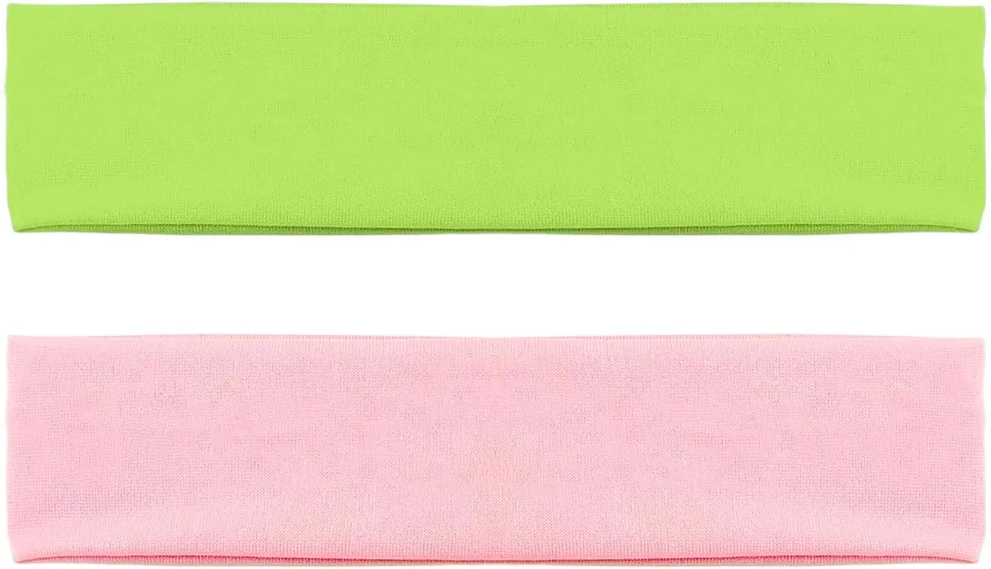 Stretchy Elastic Solid Headbands, Cotton Sports Hairband for Women Girls, Suitable for Yoga, Pilates, Running, Cycling Y6-TLFD