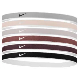 Swoosh Tipped Sports Headbands 6 Pk