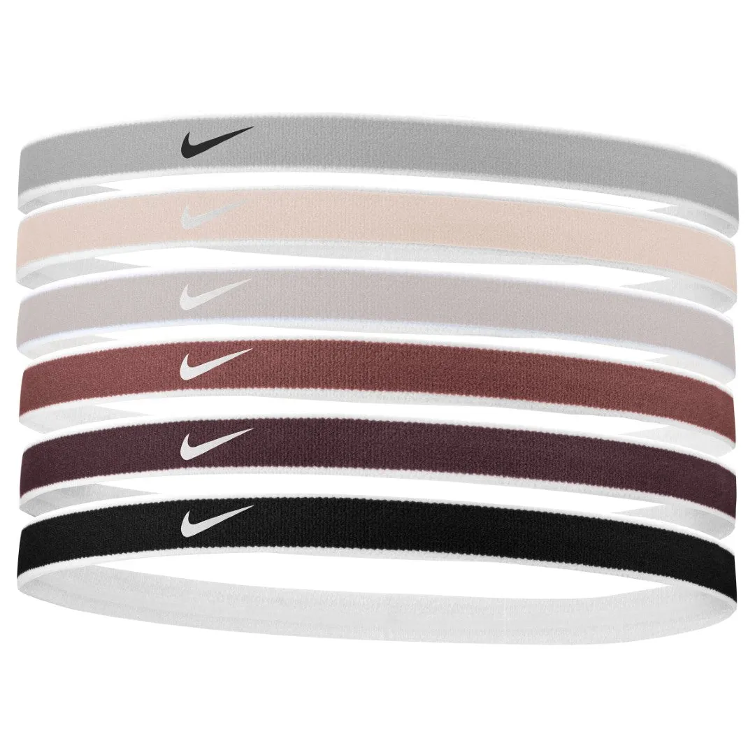 Swoosh Tipped Sports Headbands 6 Pk