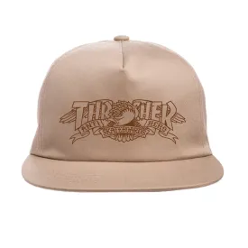 Thrasher - x Anti-Hero Skateboards Mag Banner Snapback (Sand)