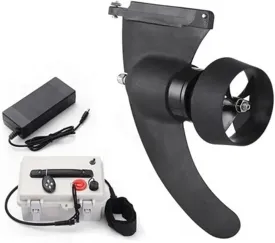 Underwater Thruster Kit High Speed Surfing Brushless Motor Surfboard Sup Electric Fin with Wireless Remote Control for Inflatable,Paddle Boards,Fishing Boats