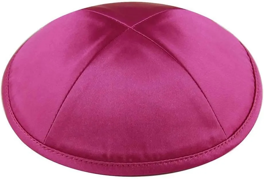 Zion Judaica Deluxe Satin Kippot Bulk Packs Kippas or Single Kippah Includeds Free Kipa Clips